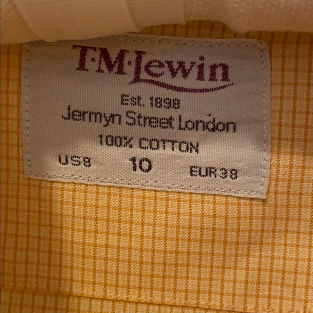 Classic T.M. Lewin French cuff button down shirt